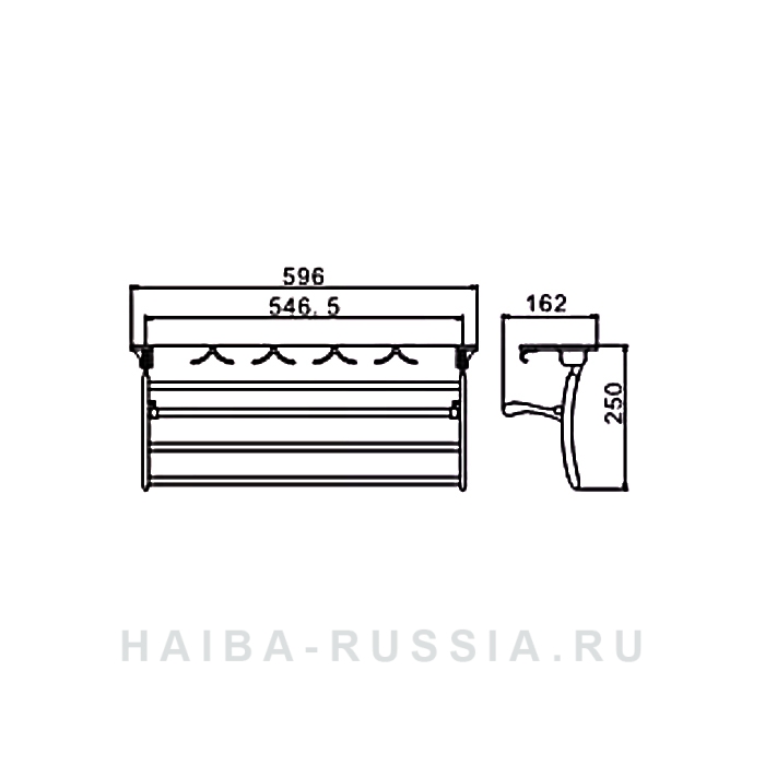 Полка-решетка Haiba HB805