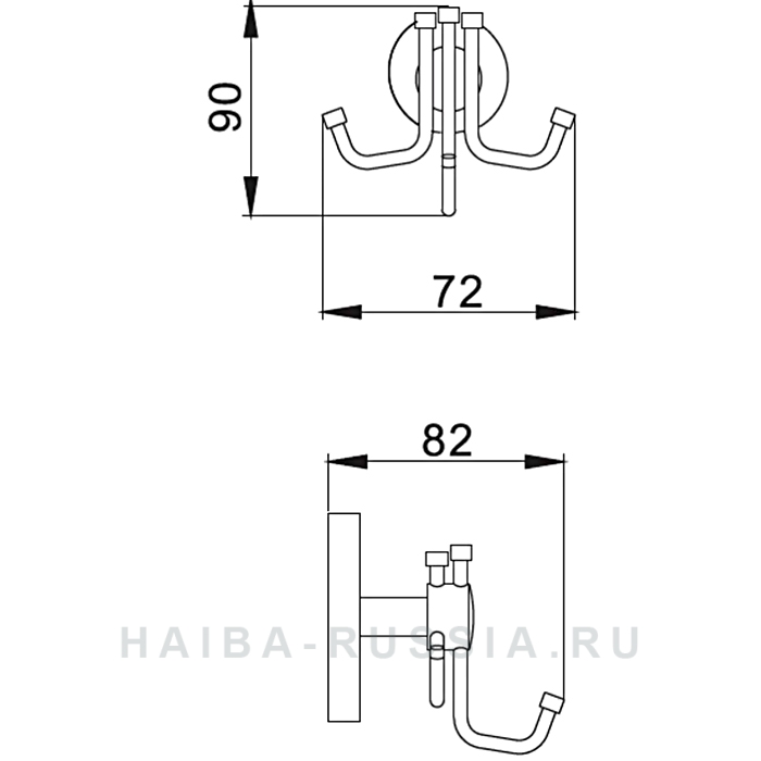 Крючок Haiba HB1705-3