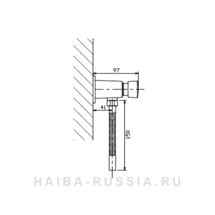Смеситель для писсуаров Haiba HB33001