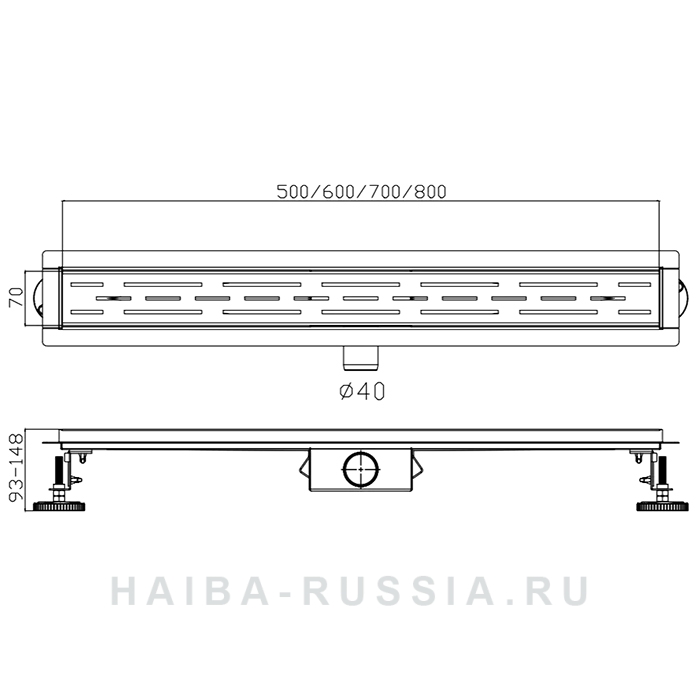 Душевой трап Haiba HB91500