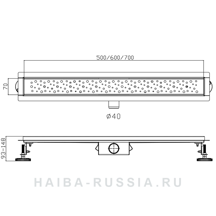 Душевой трап Haiba HB92600