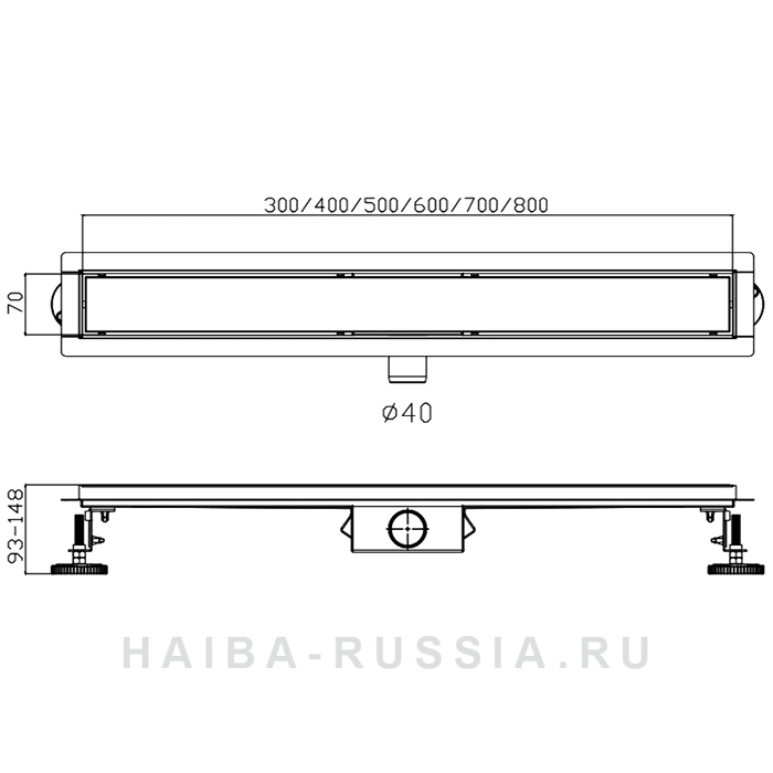 Душевой трап Haiba HB93500