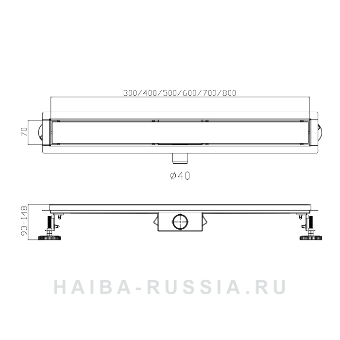 Душевой трап Haiba HB94500