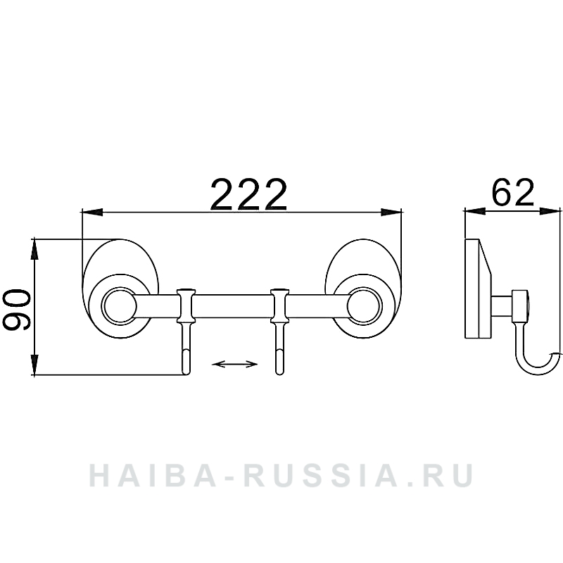 Крючок Haiba HB1615-2