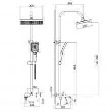 Душевая стойка Haiba HB24575-3